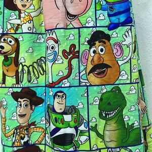 Toy Story Character Bamboo/Minky dot blanket
